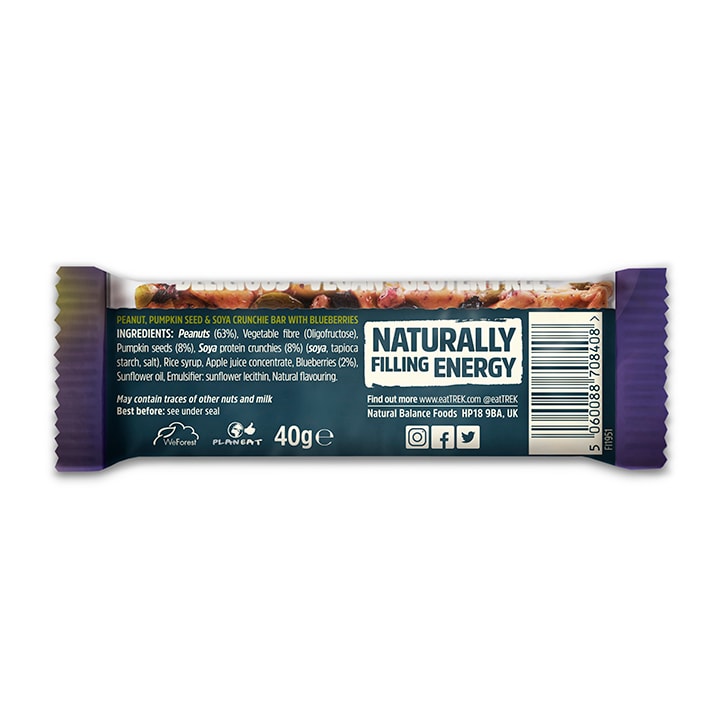 trek protein nut bars blueberry and pumpkin seed